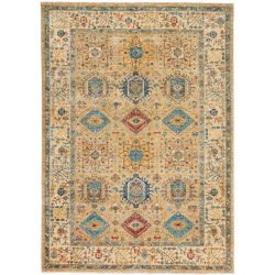 Rug Tribal Pakistan 167x232 Beige Blue Red Yell