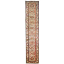 Rug Kazak Fine Pakistan 86x413 Light Beige Grey