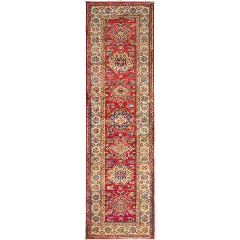 Rug Kazak Fine Pakistan 80x290 Terracotta Red C