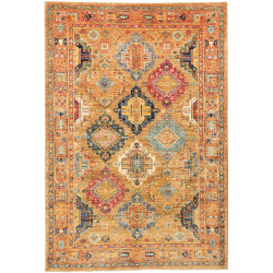 Rug Tribal Pakistan 164x239 Gold Navy Blue Bric