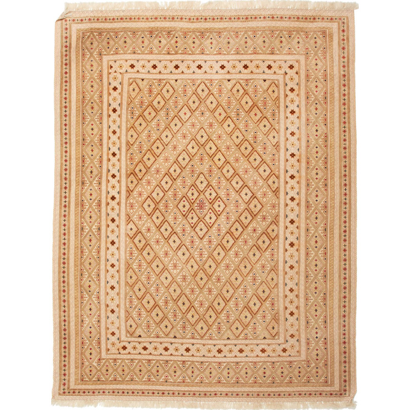 Rug Nakhunak Pakistan 158x205 Beige Brown Earth