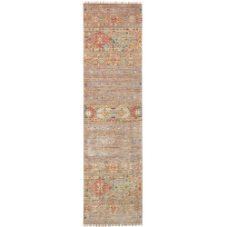 Rug Rubin Pakistan 79x299 Beige Brown Grey Taup