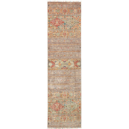 Rug Rubin Pakistan 79x299 Beige Brown Grey Taup