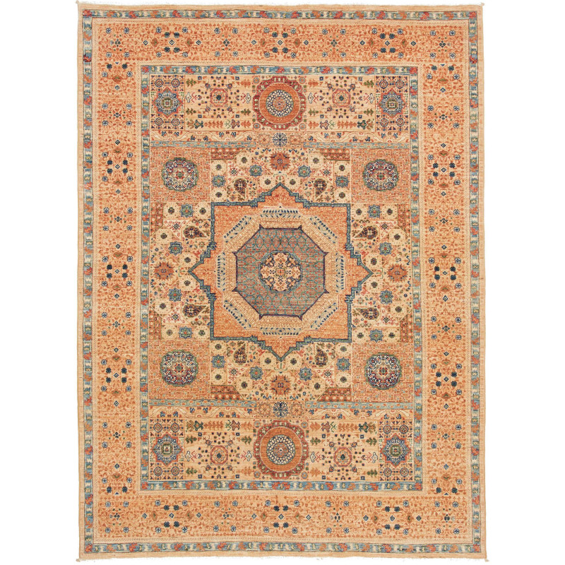 Rug Mamlouk Pakistan 147x205 Beige Cream Terrac