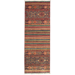 Rug Samarkand Pakistan 81x232 Terracotta Blue R