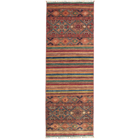 Rug Samarkand Pakistan 81x232 Terracotta Blue R