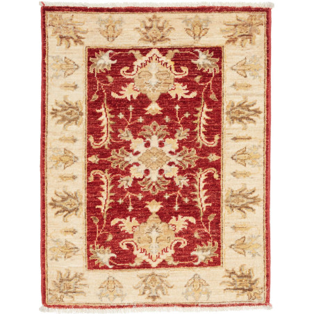 Rug Ziegler Fine Pakistan 63x80 Ruby Red Ivory