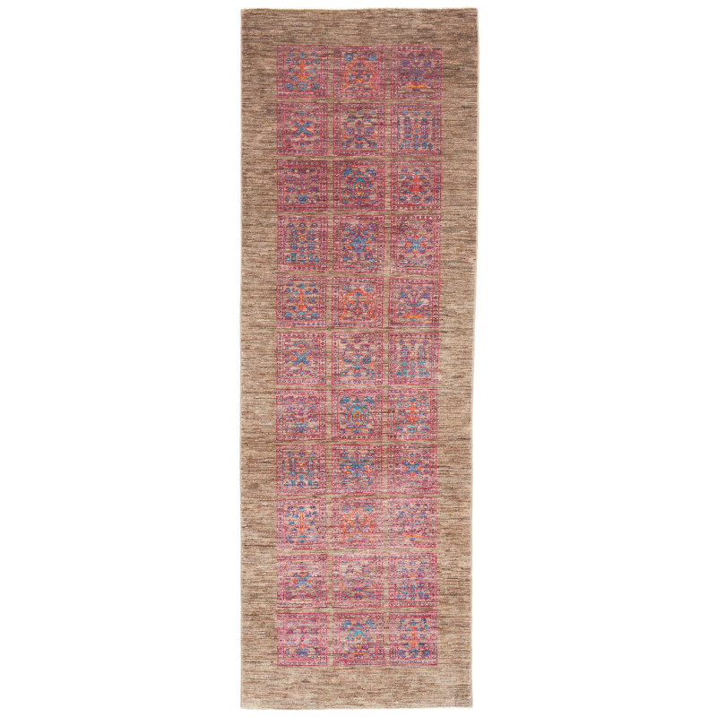 Rug Bakhtiyar Pakistan 89x240 Earthy Brown Beig