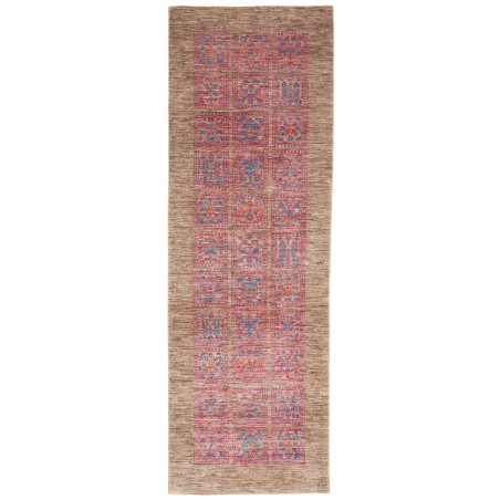 Rug Bakhtiyar Pakistan 89x240 Earthy Brown Beig