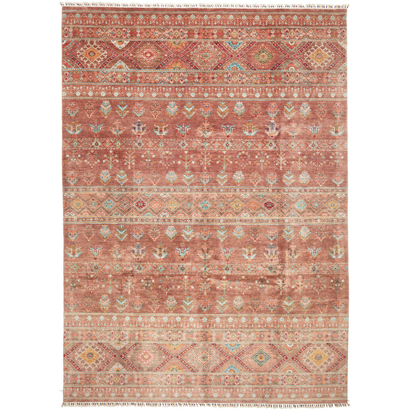Rug Rubin Pakistan 270x381 Terracotta Red Turqu