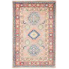 Rug Kazak Afghanistan 84x130 Rosy Blue Red Crea