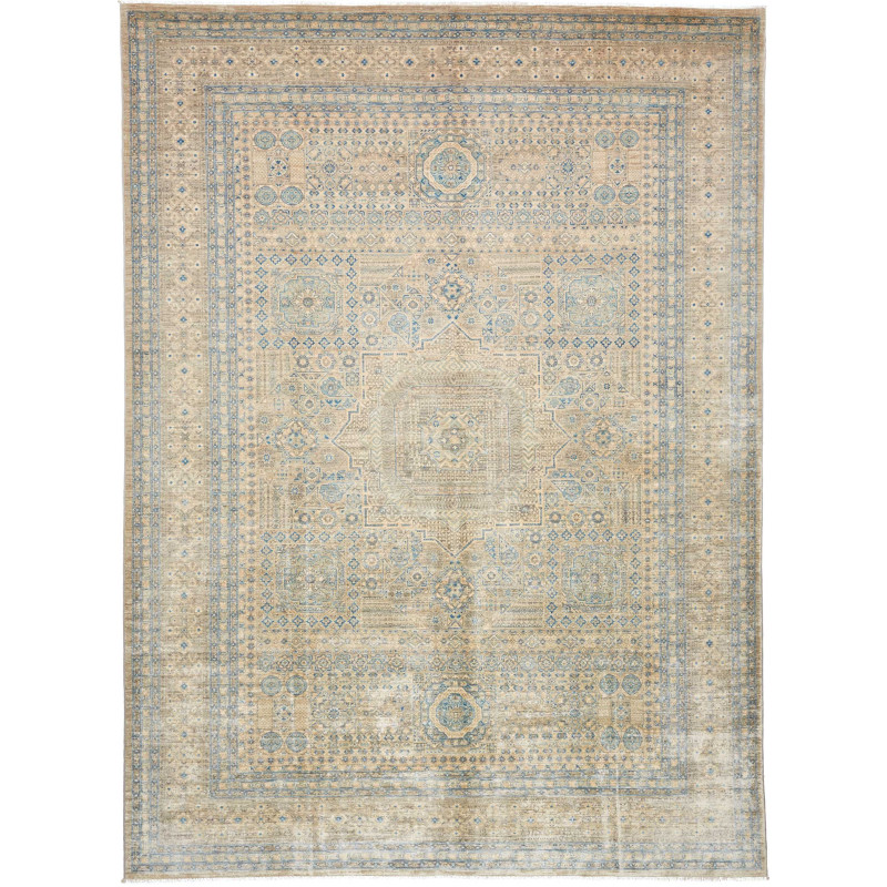 Rug Mamlouk Pakistan 247x341 Beige Pastel Blue