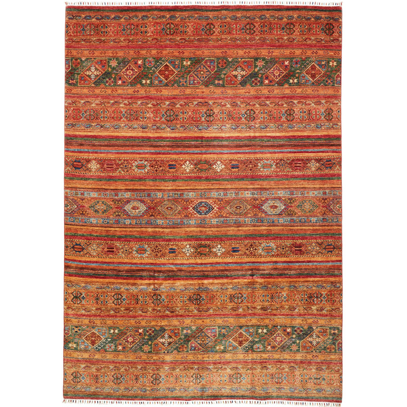 Rug Samarkand Pakistan 210x293 Orange Terracott