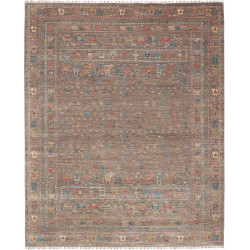 Rug Rubin Pakistan 248x303 Dark Brown Earthy Gr