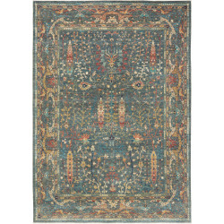 Rug Shahi Fine Pakistan 205x288 Petrol Blue Gol