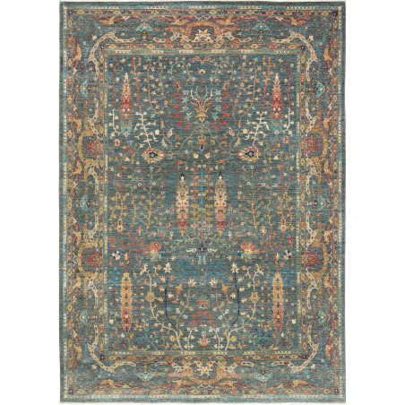 Rug Shahi Fine Pakistan 205x288 Petrol Blue Gol