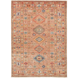 Rug Kazak Fine Pakistan 155x212 Terracotta Brow