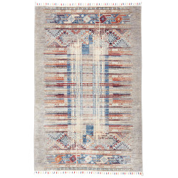 Rug Siva Pakistan 120x182 Grey Blue Red Orange