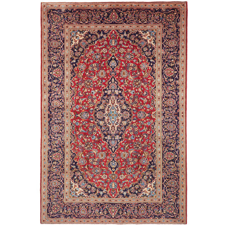 Rug Ardakan Persia 190x293 Ruby Red Navy Blue C