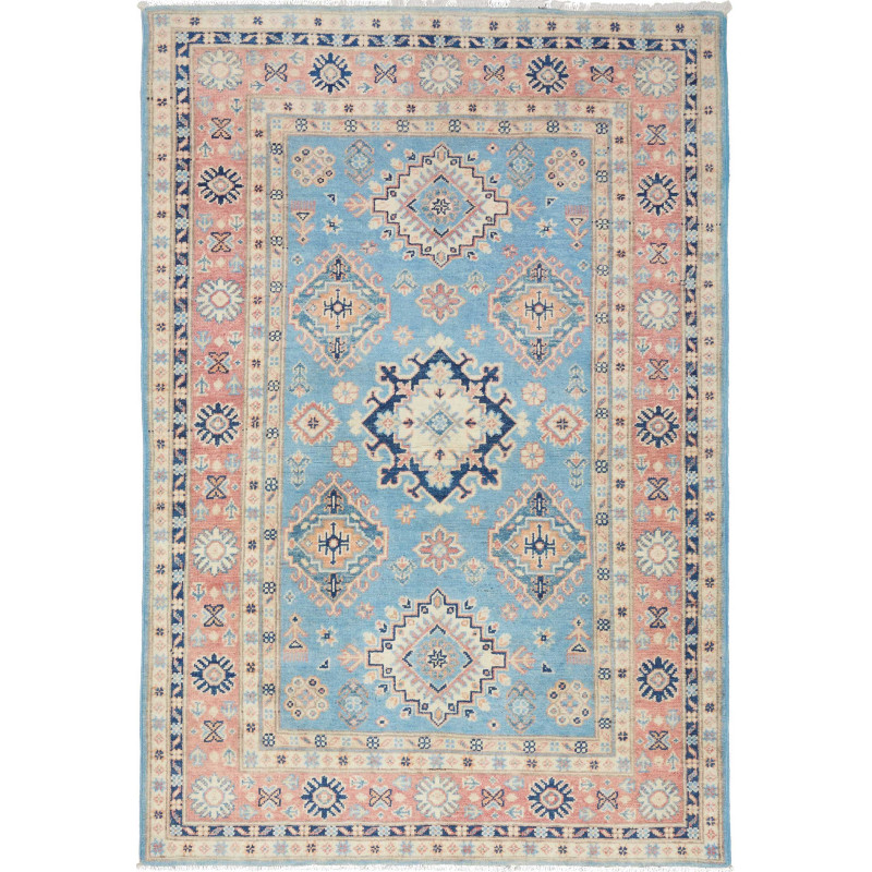 Rug Kazak Afghanistan 120x176 Pastel Blue Salmo