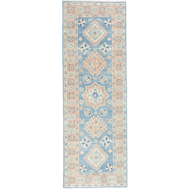 Rug Kazak Afghanistan 61x177 Denim Blue Dusty P