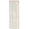 Rug Kazak Afghanistan 65x202 Light Blue Cream B