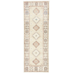 Rug Kazak Afghanistan 64x180 Ivory Cream Terrac