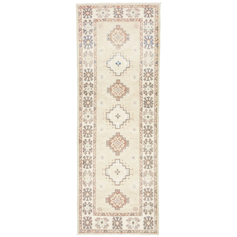 Rug Kazak Afghanistan 64x180 Ivory Cream Terrac