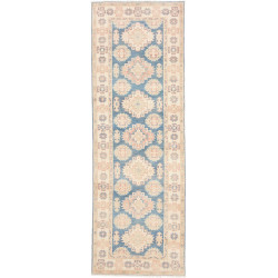 Rug Kazak Afghanistan 82x248 Blue Beige Terraco