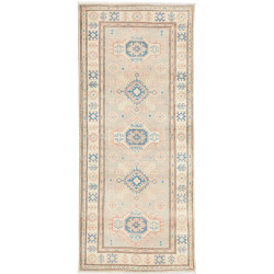 Rug Kazak Afghanistan 86x198 Light Grey Beige M