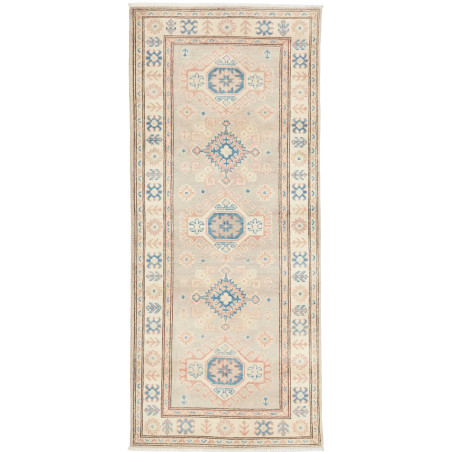 Rug Kazak Afghanistan 86x198 Light Grey Beige M