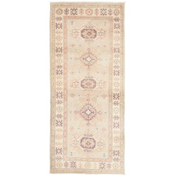 Rug Kazak Afghanistan 83x193 Light Grey Beige B