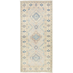 Rug Kazak Afghanistan 82x187 Light Grey Blue Da