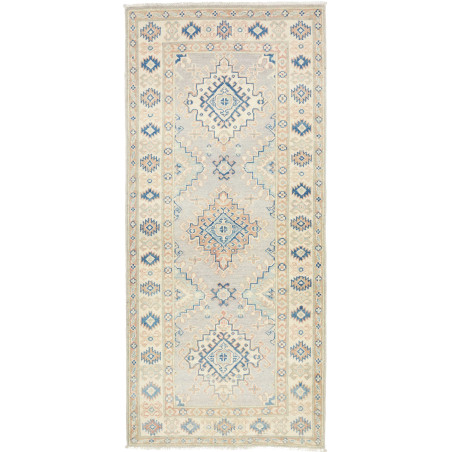 Rug Kazak Afghanistan 82x187 Light Grey Blue Da