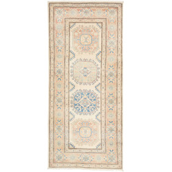 Rug Kazak Afghanistan 85x187 Ivory Peach Blue G