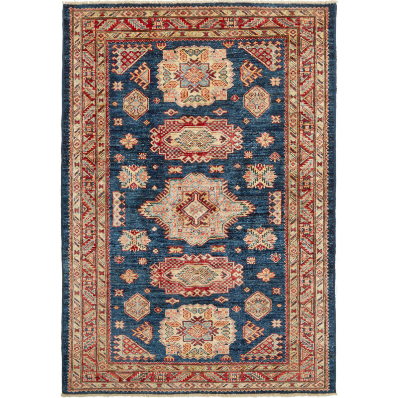 Kazak Fine 124x175 Cm Kazak Fine, Pakistan, Hand-carded Wool