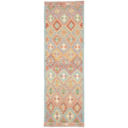 Kilim 82x261 Cm Kilim, Afghanistan, Hand-carded Wool cotton