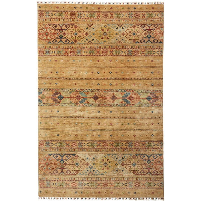 Rug Rubin Pakistan 157x243 Ochre Beige