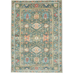 Rug Kazak Fine Pakistan 169x237 Petrol Green