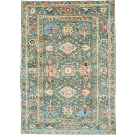 Rug Kazak Fine Pakistan 169x237 Petrol Green