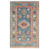 Rug Kazak Fine Pakistan 80x130 Teal Blue Terrac