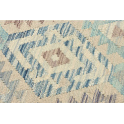 Rug Kilim Afghanistan 81x252 Beige Blue Light B