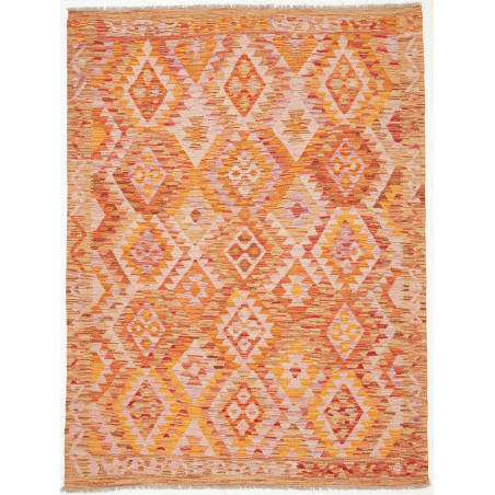 Rug Kilim Afghanistan 84x241 Orange Yellow Ligh