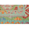 Rug Kilim Afghanistan 84x199 Turquoise Orange R