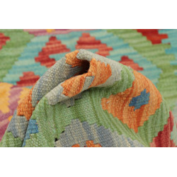 Rug Kilim Afghanistan 84x199 Turquoise Orange R