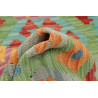 Rug Kilim Afghanistan 84x199 Turquoise Orange R