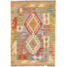 Rug Kilim Afghanistan 60x85 Orange Red Blue Cre