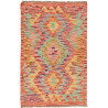 Rug Kilim Afghanistan 63x99 Peach Coral Yellow