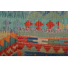 Rug Kilim Afghanistan 85x243 Turquoise Blue Ora