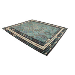 Rug Kilim Afghanistan 252x292 Teal Blue Cream I